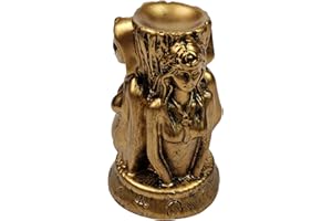 OmyLens Witch Three Holy Crystal Ball Stand Sphere Display, Natural Healing Feng Shui Glass Orb Holder Base Statue Decoration, for 30mm-80mm Sphere