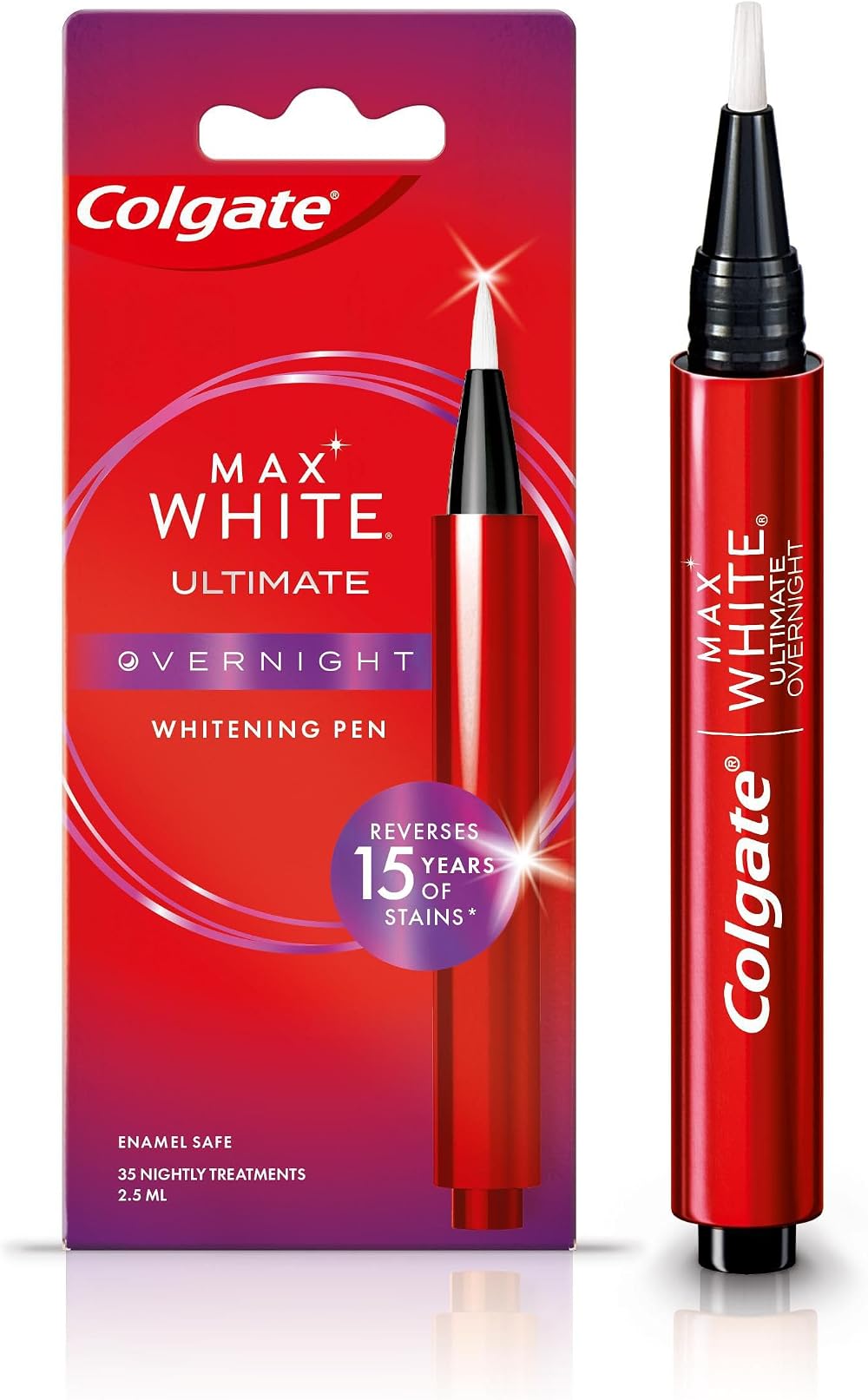Colgate Max White Ultimate Overnight Teeth Whitening Pen 2.5ml 35 Treatments