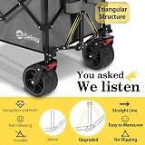 Sekey 300L Ultra-Large Folding Festival Trolley All-Terrain Wheels 150kg view 3