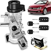 ZAIGANMA 1K0905851B Ignition Switch Lock Cylinder with Key for MK6 2006-2008 2009-2019 VW Jetta Passat, 2004-2007 2010 2011 Golf EO Rabbit Tiguan Ignition Starter Switch, Replace 1K0905841 1K0905865