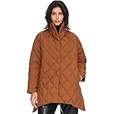 Orolay Women's Oversized Quilted Down Jacket Lightweight Puffer Casual Coat Long-Sleeve Padded Insulated with Pockets