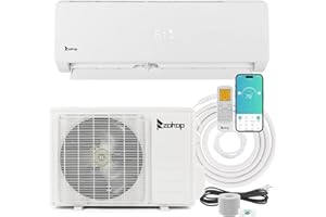 Winado 12,000 BTU Mini Split Air Conditioner Inverter, 19 SEER 115V Energy Saving Split-System AC w/Pre-Charged Condenser, Heat Pump, WIFI Remote Control, Installation Kit, Cools Up to 750 Sq. Ft.