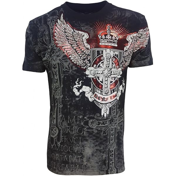 Xtreme Couture By Affliction Pullover Darker Side Print Mit Flügeln Und