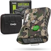 Professional Shot Timer for Shooting Competition, 0.01s Precision Tactical Training Shot Timers with Loud Buzzer, Enhanced Detection &amp; Long Battery Life &amp; 4 Modes (Camo)