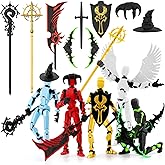 Qoopower T13 Titan 13 Action Figure Assembly Completed, 5-Pack T 13 Lucky 13 3D Printed Action Figure Articulated, Dummy Gift for Boys Desktop Decorations,muñeco de acción (Multicolored)