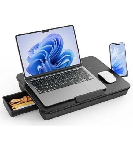 Sofia Sam Lap Desk With USB Light - Black