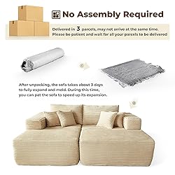 ovios 80" Oversized Sectional Lounge Chaise with