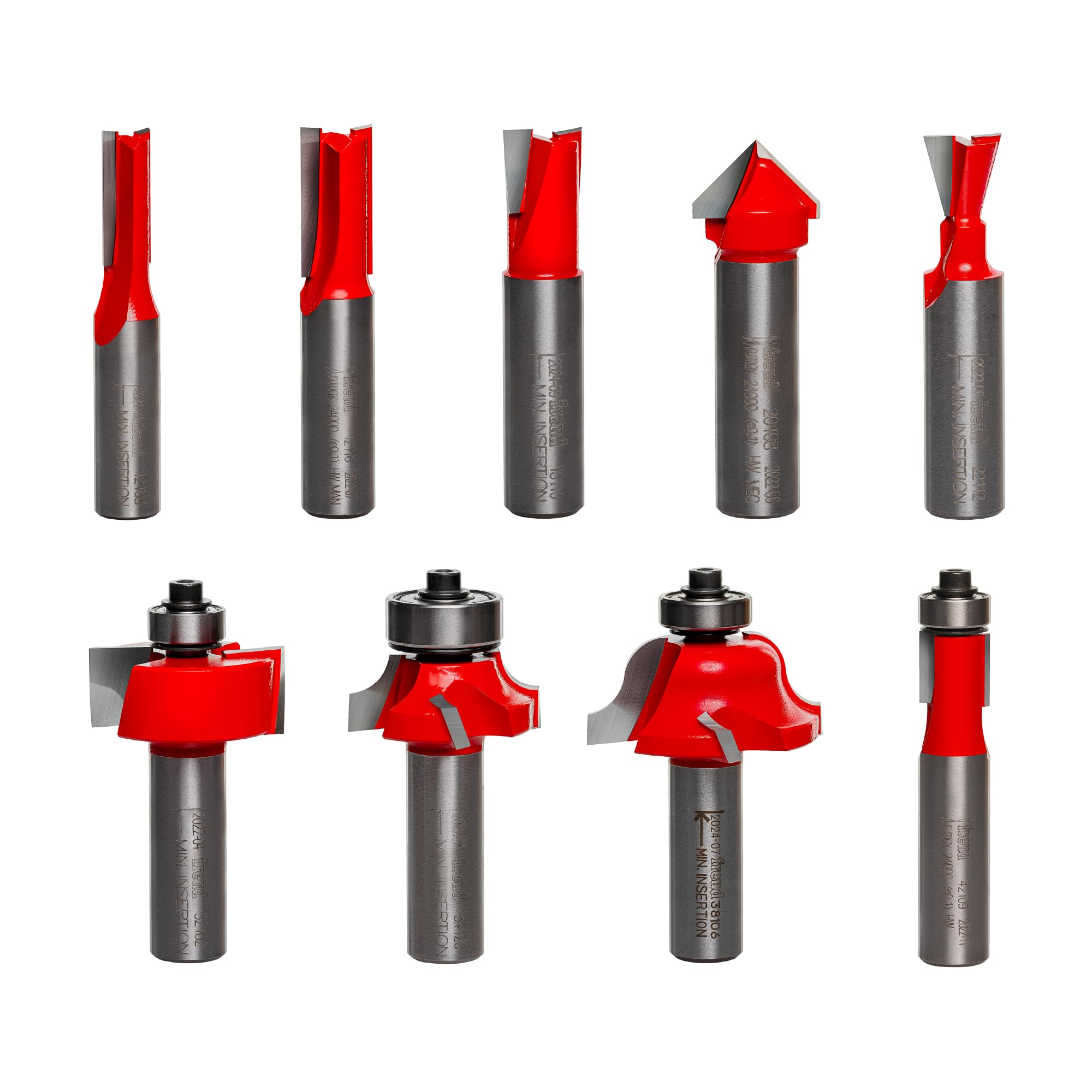 Freud 91-108: 9 Piece Basic Bit Set (1/2" Shank)