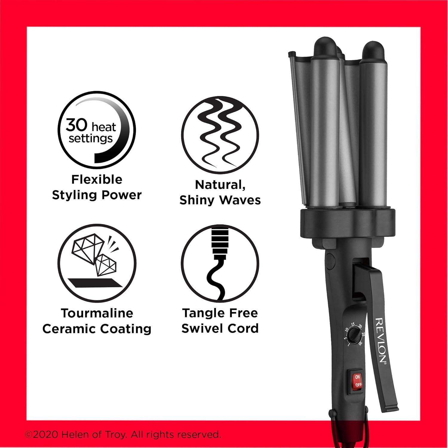 Revlon Three-Barrel Ceramic Jumbo Waver, An  Exclusive: Beauty