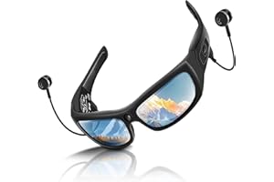Bluetooth Camera Glasses, Smart Sunglasses Camera 1080P Sports Action Camcorders Mens Video Glasses Headphones Portable Camer