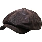 KBETHOS Leather Ascot Made in USA Ivy Collection Classic Newsboy Caps