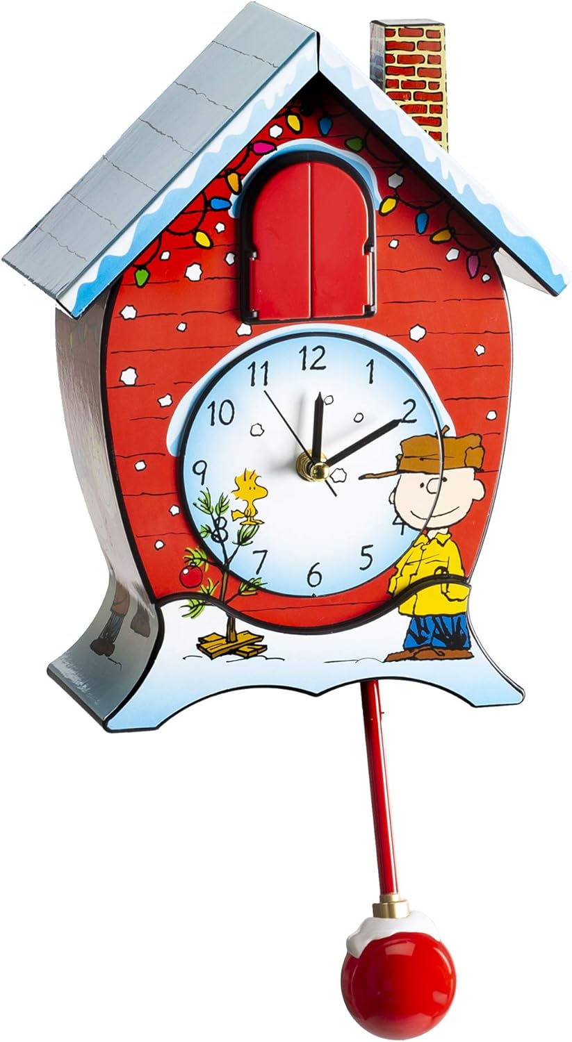 Mark Feldstein Peanuts Christmas Linus and Lucy Song Cuckoo Clock