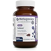 Metagenics NuSera - Chocolate-Flavored Chewable Stress & Calm Support with Lactium - Supports Relaxation, Sleep Quality & Mental Balance - Non-GMO, Gluten-Free - cGMP Certified - 30 Chewable Tablets
