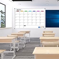 CALENBO Big Magnetic Whiteboard Calendar - 60 X 40