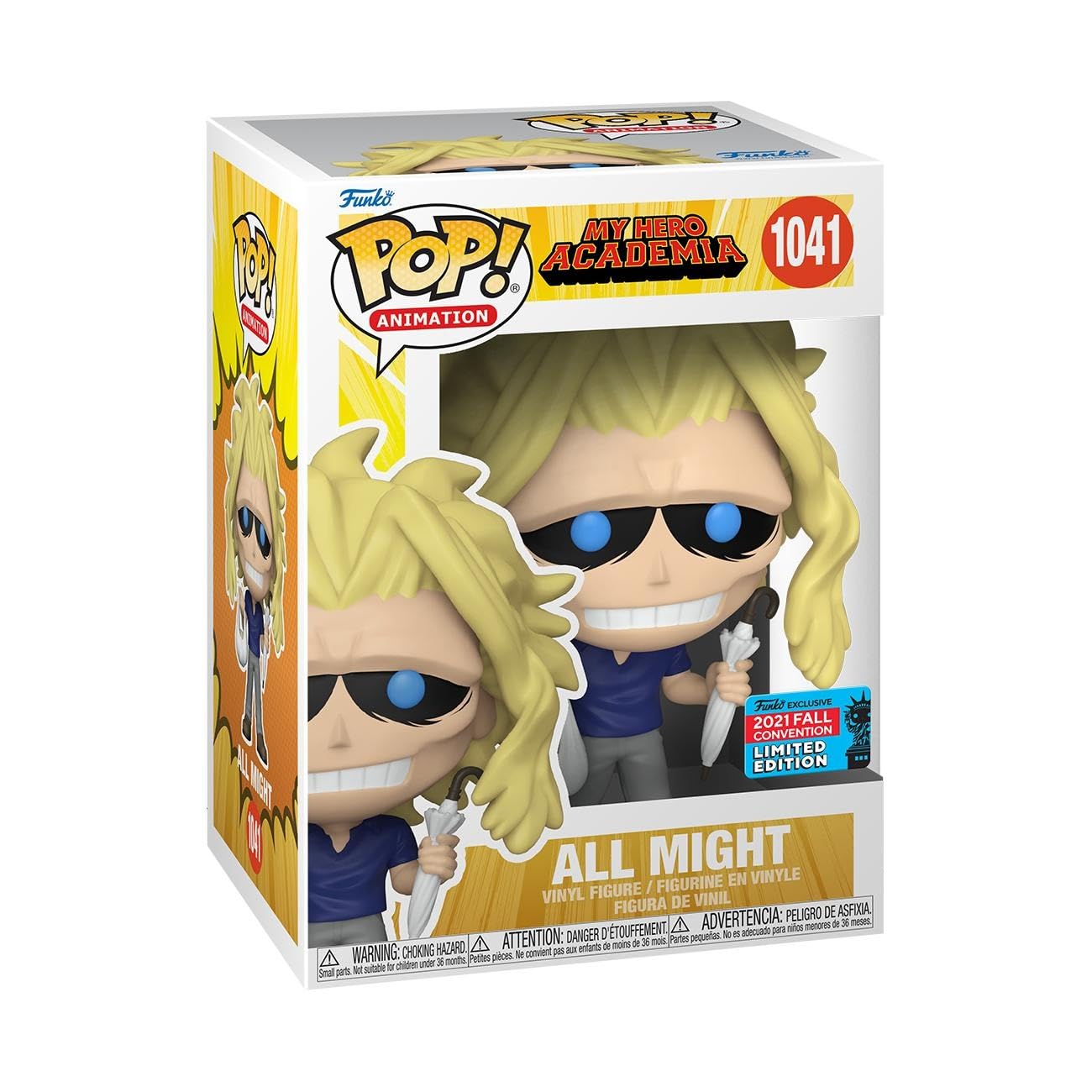 Funko Pop! Animation: My Hero Academia (MHA) - (MHA) - All Might With Bag & Umbrella - Collectable Vinyl Figure - Gift Idea - Official Merchandise - Toys for Kids & Adults - Anime Fans