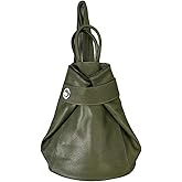 LaGaksta Stella Convertible Leather Backpack Purse for Women – Anti-Theft Italian Tote Bag for Travel, Work & Casual (Green)