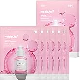 medicube PDRN Pink Peptide Ampoule Sheet Mask 6EA | Sheet Mask for Uneven Skin Tone Care, Glow &amp; Hydration - Korean Skincare, 23ml x 6ea