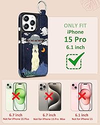 Lotadilo for iPhone 15 Pro Wallet Case with Card