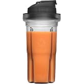 Vitamix 20-Ounce Portable Blending Cup with Travel Lid, Dishwasher-Safe | Smoothies to Protein Shakes, 20oz Cup, Travel Lid, Personal Blending, Compatible with Blade Base &amp; SELF-DETECT Adapter