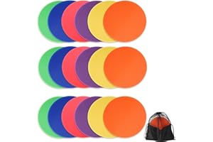 Spot Markers, 9inch No Slip Rubber Agility Markers Flat Field Cones for Agility Dot for Indoor Outdoor Soccer Basketball Spor