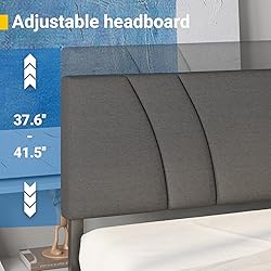 Avenco King Size Bed Frame, Upholstered Platform