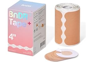 Precut Trans Tape with Nipple Covers, Extra Wide Chest Binding Tape for FTM Transgender, 10cm x 20 pcs