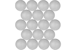 ADER PRODUCTS Craft Balls (3 Inch - 7.62 cm) Polystyrene Foam Balls for DIY Crafting and Decoration by My Toy House | White Color (18 Pack)