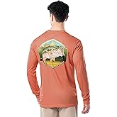 Guy Harvey Men's Long Sleeve Performance T-Shirt with UPF 30+ Sun Protection