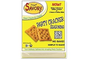 SAVORY FINE FOODS The Savory Party Cracker Seasoning No Bake, Sour Cream & Onion, 1.4 Ounce (Pack of 1)