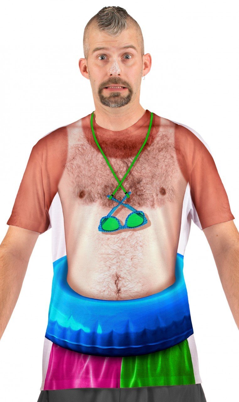 Faux Real Tees Men's Short Sunburn (UK 52-54)