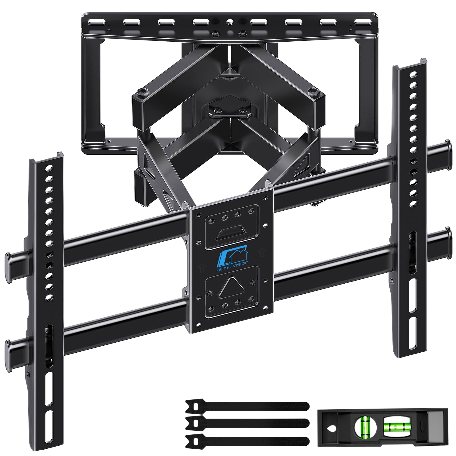 Photo 1 of HOME VISION Full Motion TV Wall Mount for 32-85 inch TVs up to 132lbs, Fits 8”/ 12” /16” Wood Studs, TV Mount Wall Bracket with Dual Articulating Arms, Swivel, Tilt, Max VESA 600x400mm