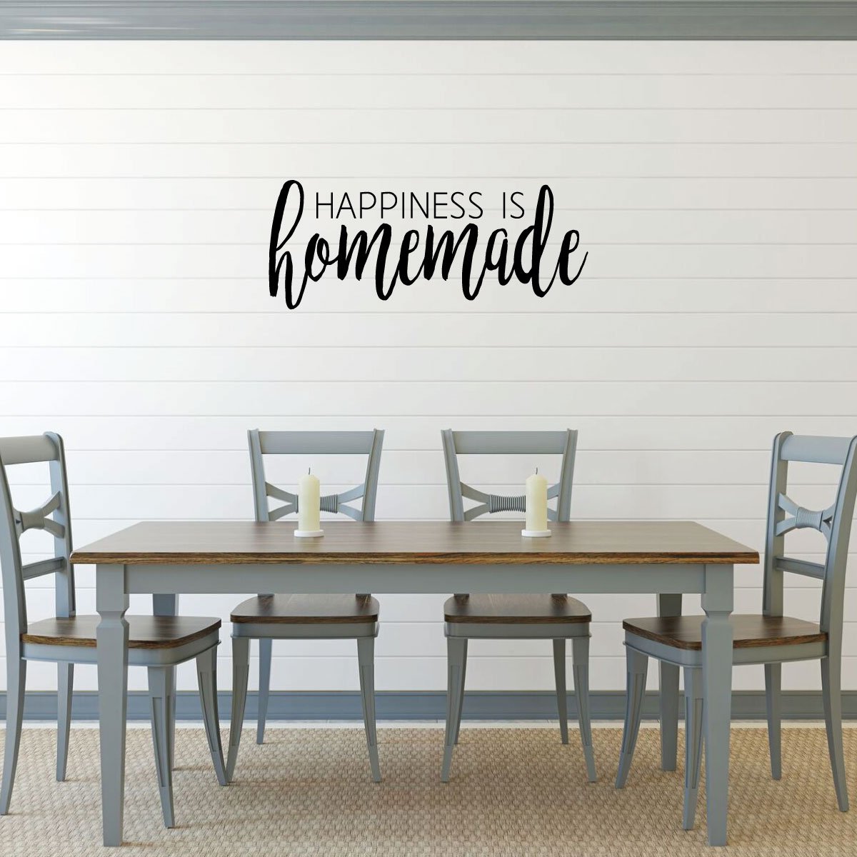 Happiness Is Homemade Kitchen Wall Decal Sign Farmhouse Style