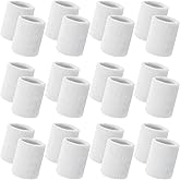 Bememo 24 Pcs Wrist Sweatbands Bulk Sports Wrist Bands for Men Women Breathable Athletic Tennis Wristbands Stretchy Absorbent Cotton Terry for Basketball, Baseball, Gym, Working Out