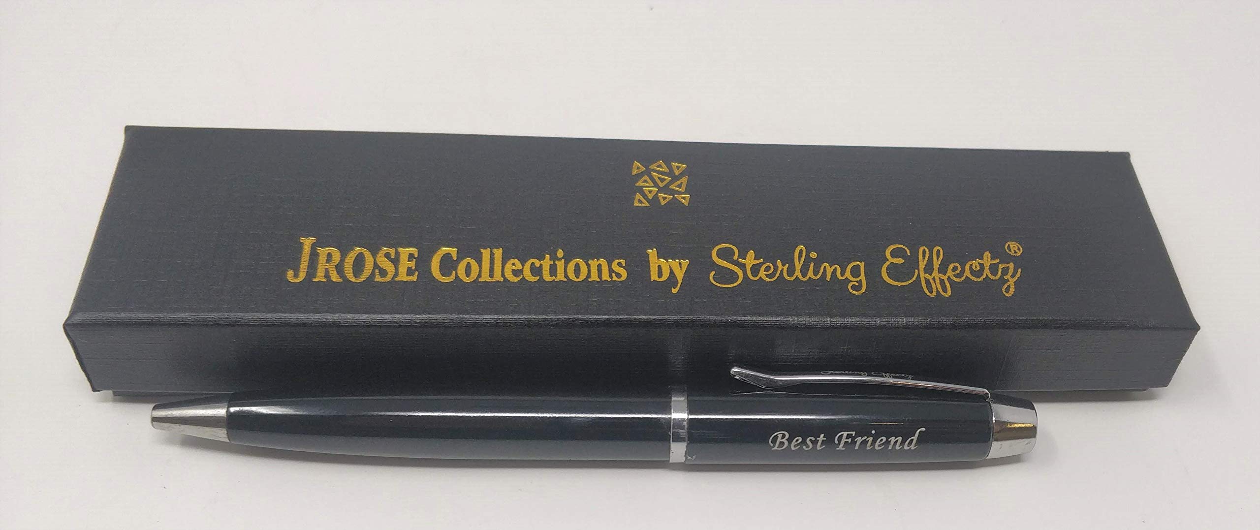 JRose Collections Men Best Friend Pen in Luxury Black Gift Box - Perfect Best Friend Birthday Gifts and Friendship Gifts for Your Work Bestie
