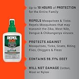 Repel 100 Insect Repellent Pump Spray 4 oz DEET 98.11% Protection 10 hrs view 10