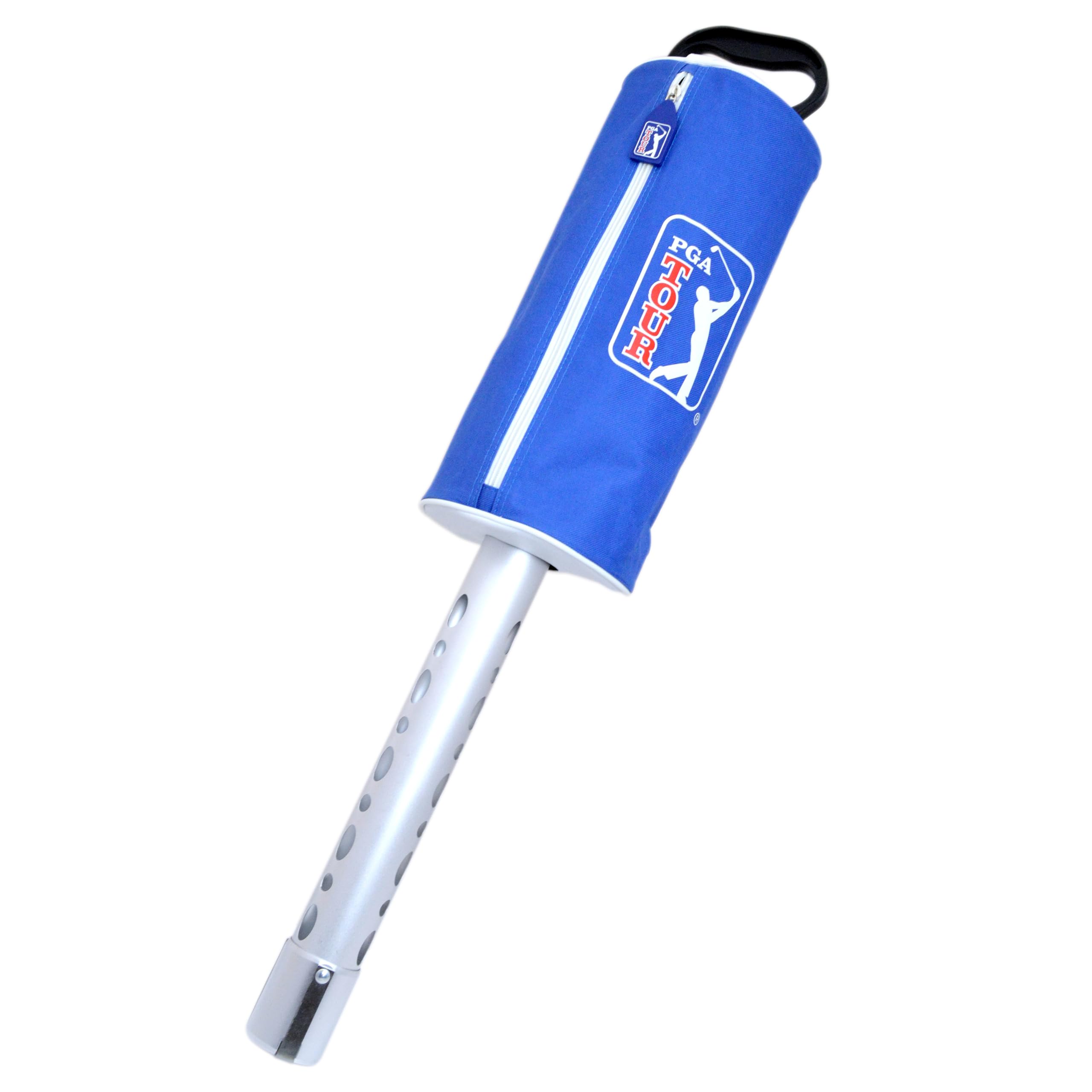 PGA TOUR Golf Ball Collector & Holder | Durable Aluminium Tube Shag Bag | Holds 75 Balls, Easy Pick Up Without Bending | Lightweight, Compact Golf Ball Tube Collector