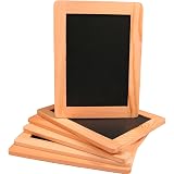 4 X 6 Inch Synthetic Chalkboard W/ Unfinished Wood Frame 6 Pack