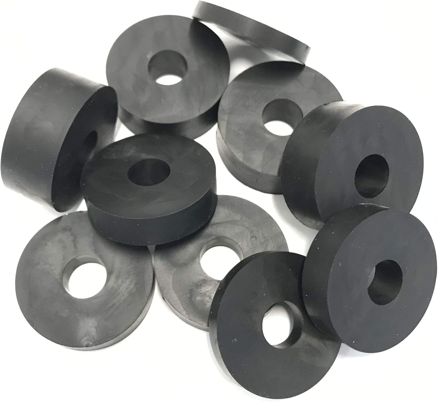 Hawkeng 12mm (M12) Rubber Spacers Standoff Washers (10 Pack) 4 x 15mm, 4 x 10mm, 2 x 5mm, Black - Image 4