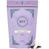 Harney &amp; Sons Black Currant Black Tea Sachets, 25 Count | Black tea with black currant flavor. 25 whole leaf sachets. Contains caffeine.