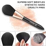 OMANIAC 12Pcs Makeup Brushes Set Pearl Handles with Case view 3
