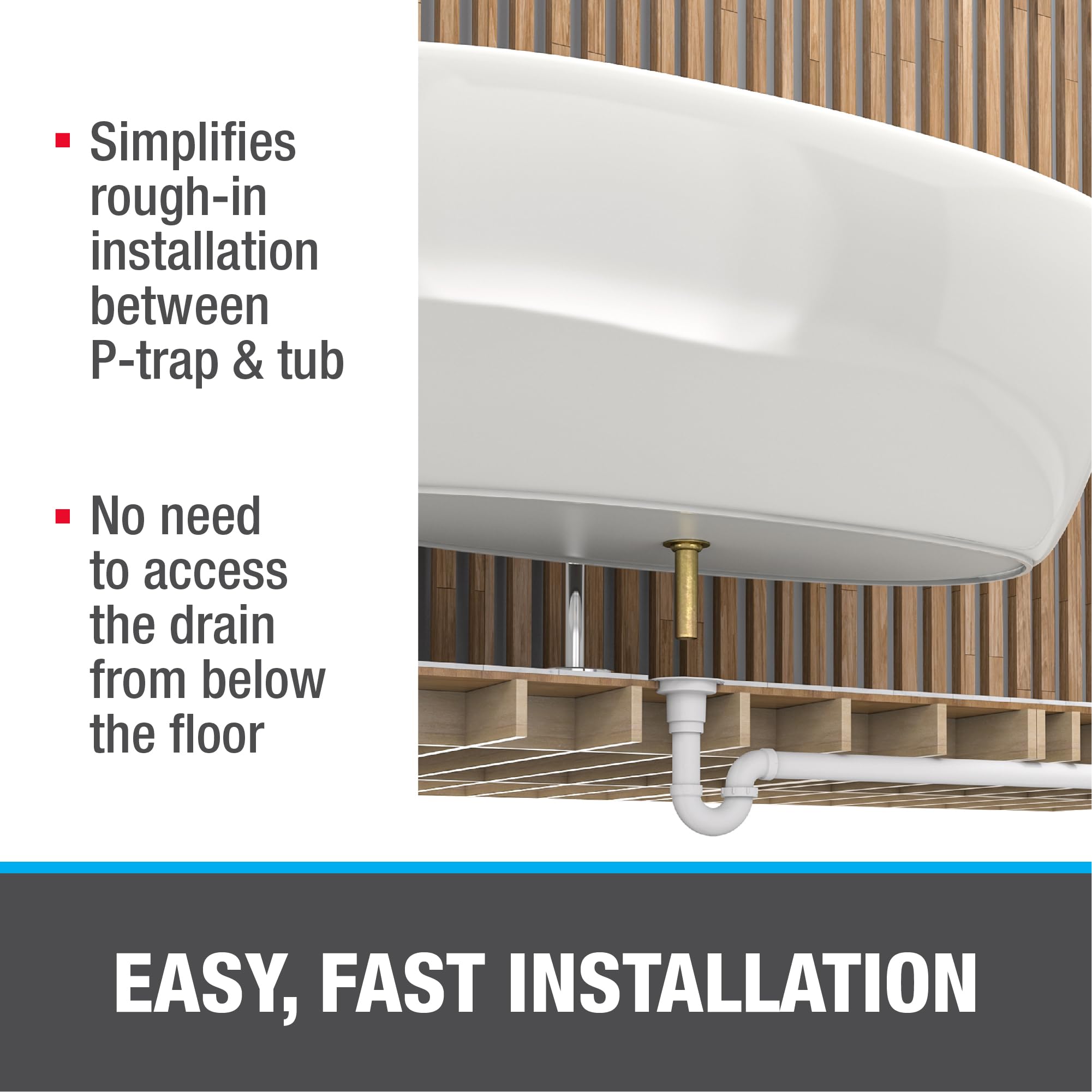 Mua Oatey 46000P PVC Universal Freestanding Tub Drain Kit, White trên ...