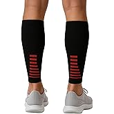 Fittest Pro Calf Compression Sleeves and Leg Wraps for Shin Splint Support, Pain Relief for Running, Basketball, Cycling