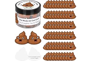 AGIFTMIND 60 PCS Positive Poo Affirmation Cards for Women Daily Positive Messages in A Decorative Jar Poop Gifts for Birthday Men Friends Coworkers Graduation Gifts for Her(PositivePoo, 60pcs)