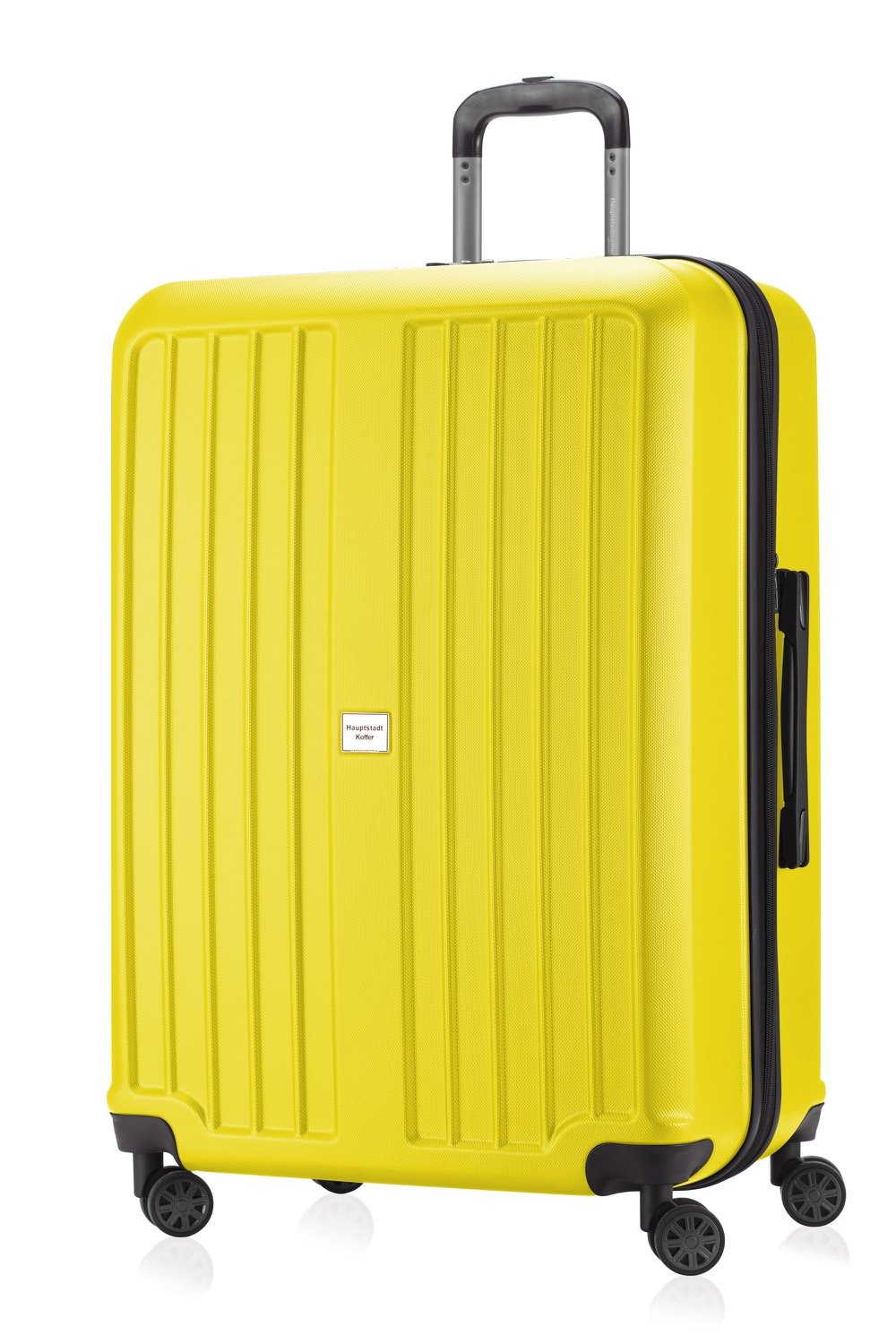 HAUPTSTADTKOFFER - X-Berg - Luggage Suitcase Hardside Spinner Trolley 4 Wheel Expandable, TSA, GrößeYellow matt