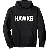Hometown Hawks Text Design Pullover Hoodie