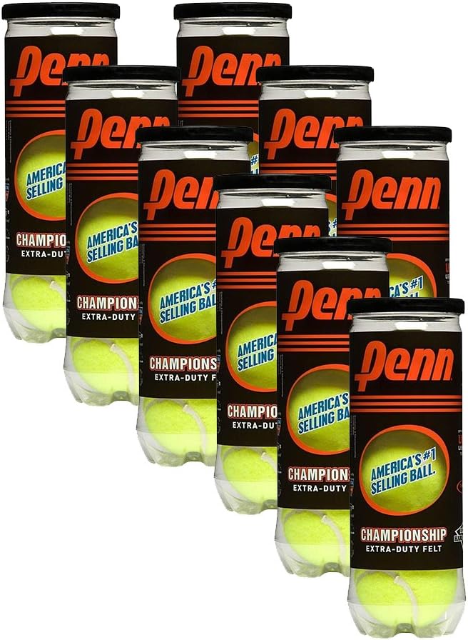 Penn Championship Extra-Duty Tennis Balls - 9 Cans, 27 Balls : Sports & Outdoors