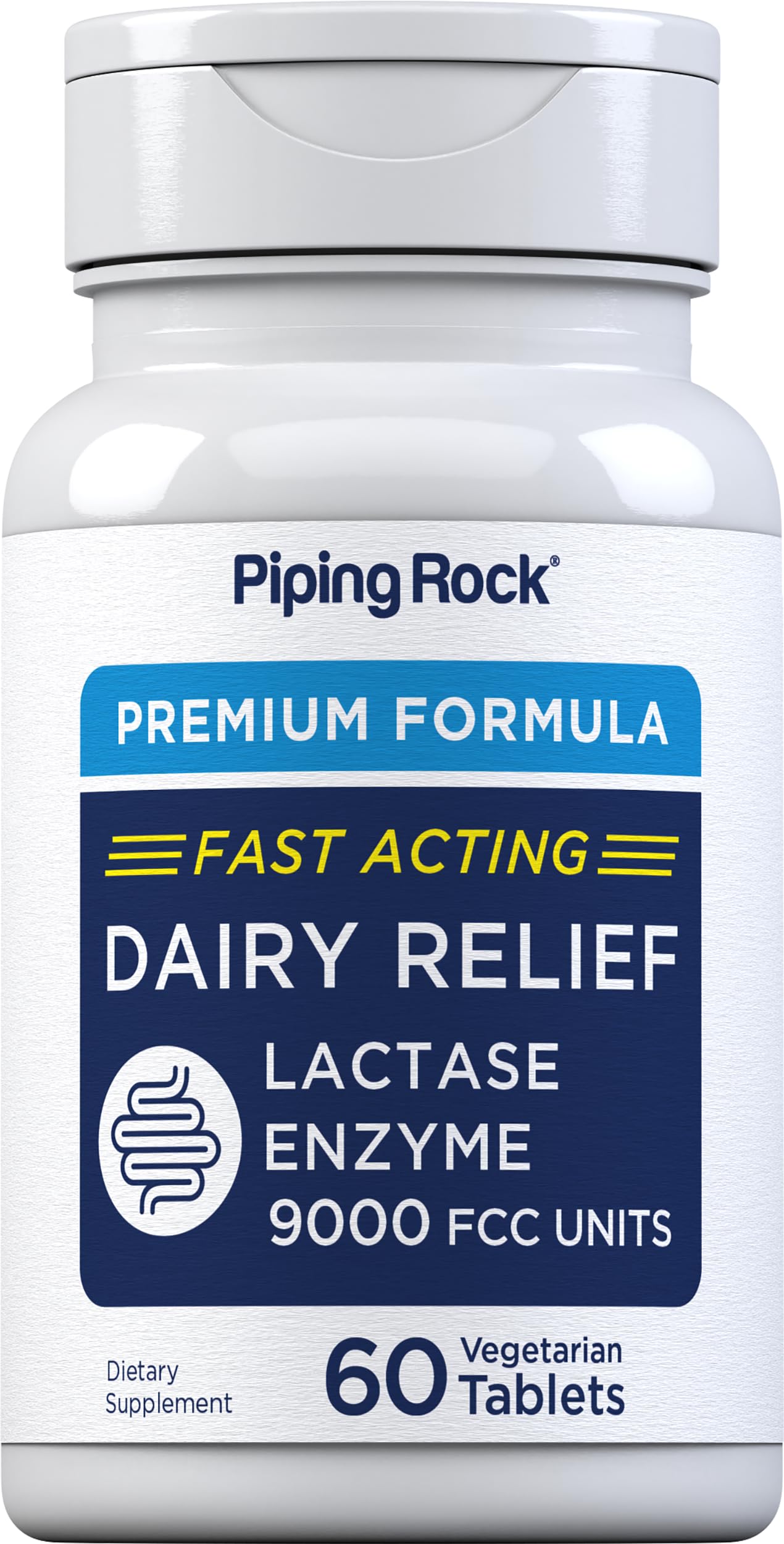 Mua Piping Rock Dairy Relief Lactase Enzyme Tablets | 9000 FCC | 60 ...
