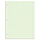 TOPS Engineering Computation Pad, Quad Rule, Letter Size, Green Tint, 100 Sheets per Pad (35500)