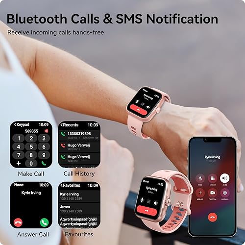 Smart Watch for Men Women (Built-in GPS), Bluetooth Call