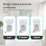 Vivo Technologies Soft Close Toilet Seat Universal Fit Black O Shape view 2